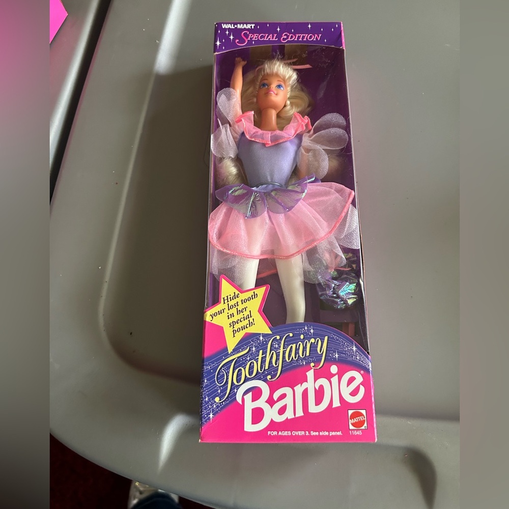 Mattel toothfairy Barbie Doll Pink and Purple
